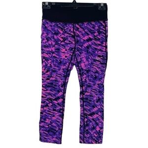Nike Dri-FIT Crop Leggings Pink/Black Women’s XS